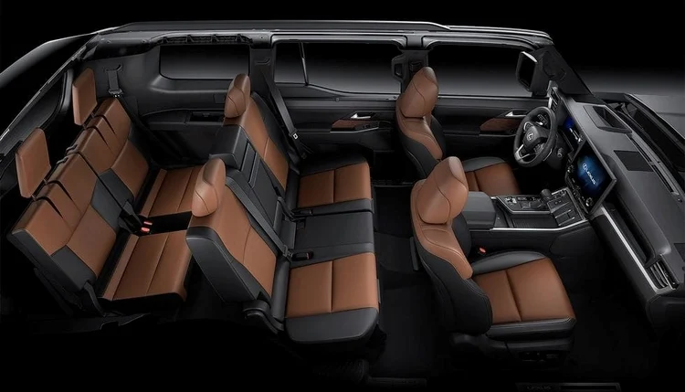 Lexus GX550 nhiều khả năng trang bị tiêu chuẩn 7 chỗ ngồi với chất liệu da Semi-Aniline mềm mại