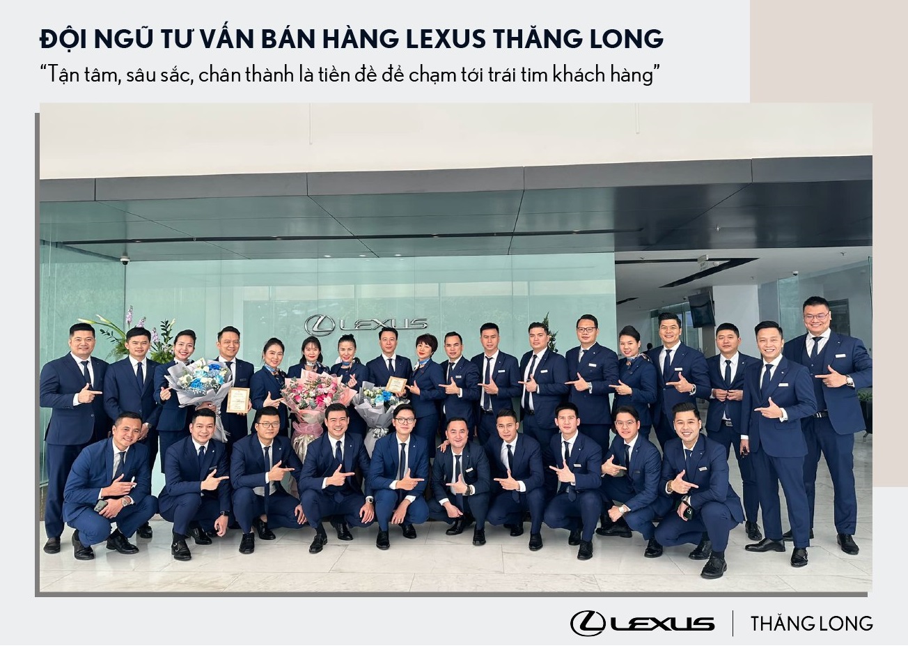 Đội ngũ nhân viên tại Công ty Lexus Thăng Long